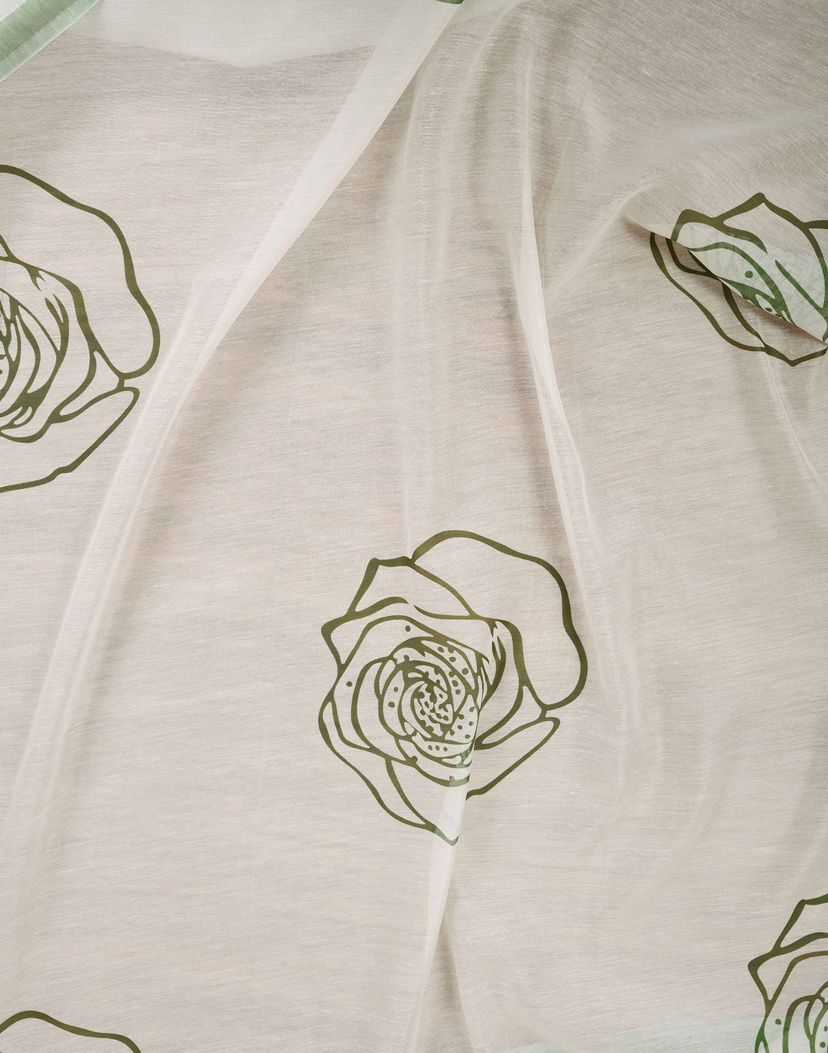 Ready To Wear Off White Cotton Printed Saree