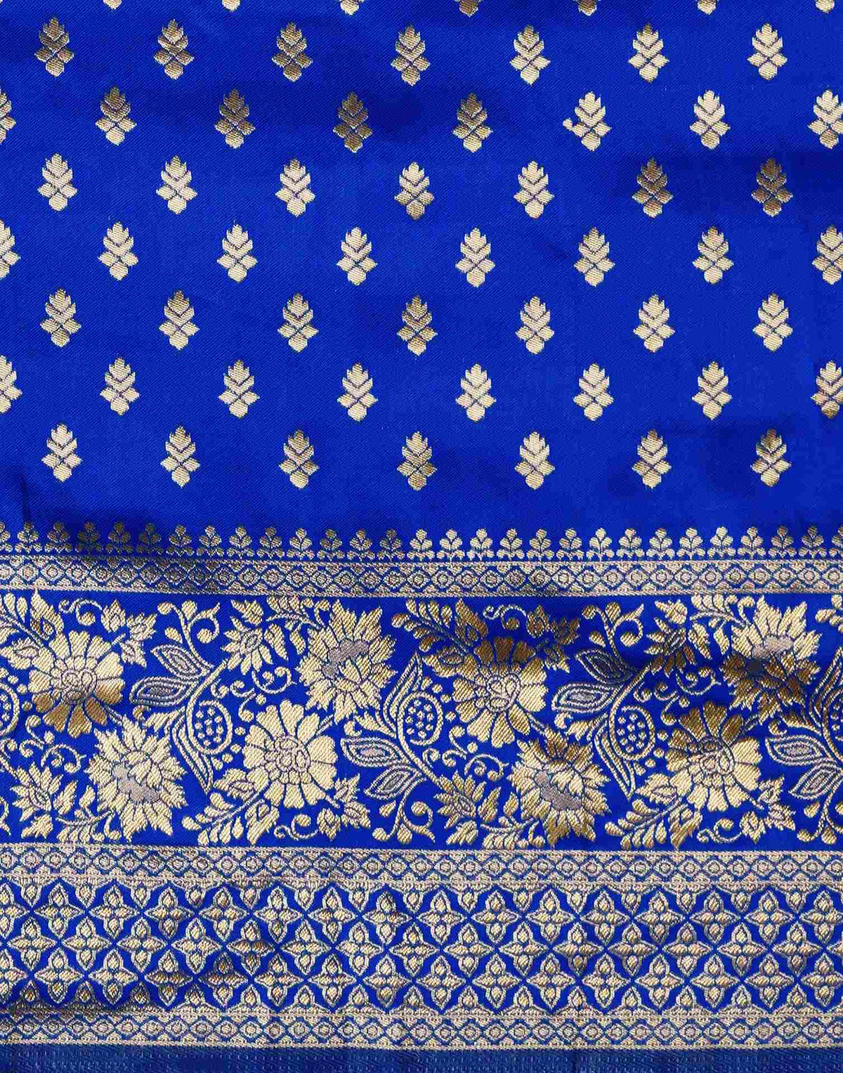 Blue Silk Woven Banarasi Saree