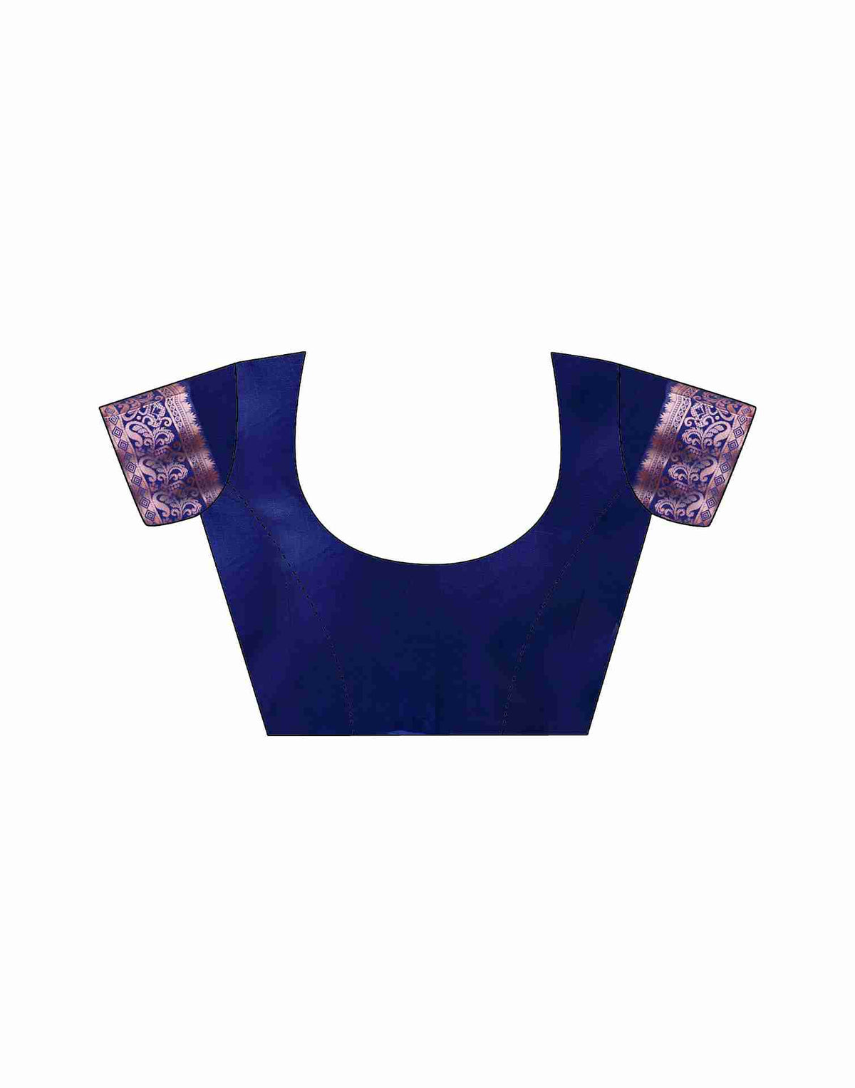 Navy Blue Silk Woven Banarasi Saree