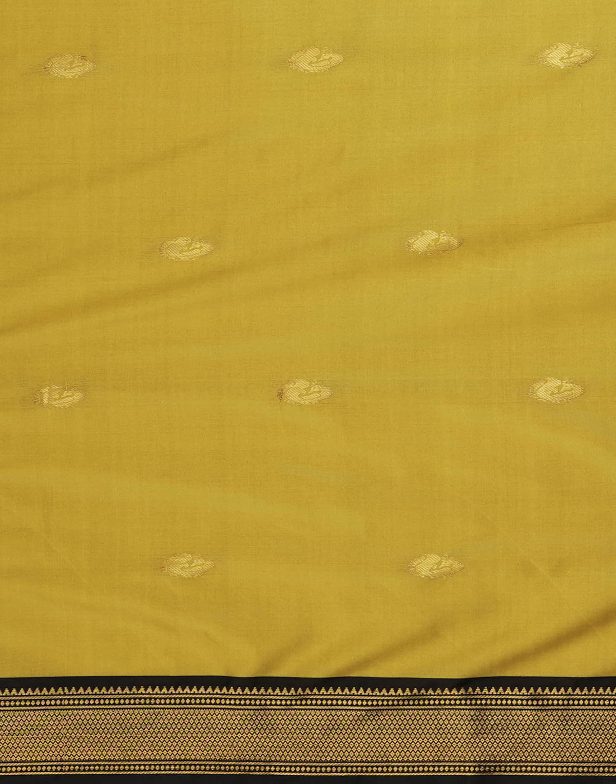 Mustard Yellow Silk Woven Kanjivaram Saree