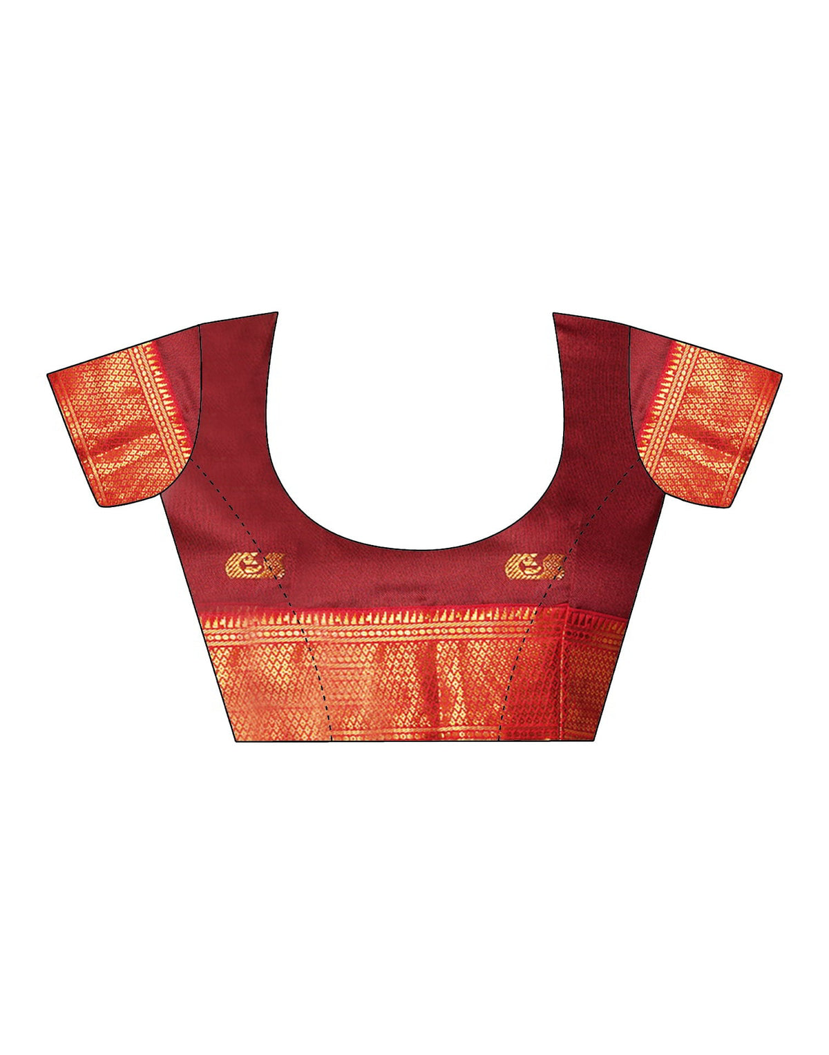 Dark Green Silk Woven Kanjivaram Saree