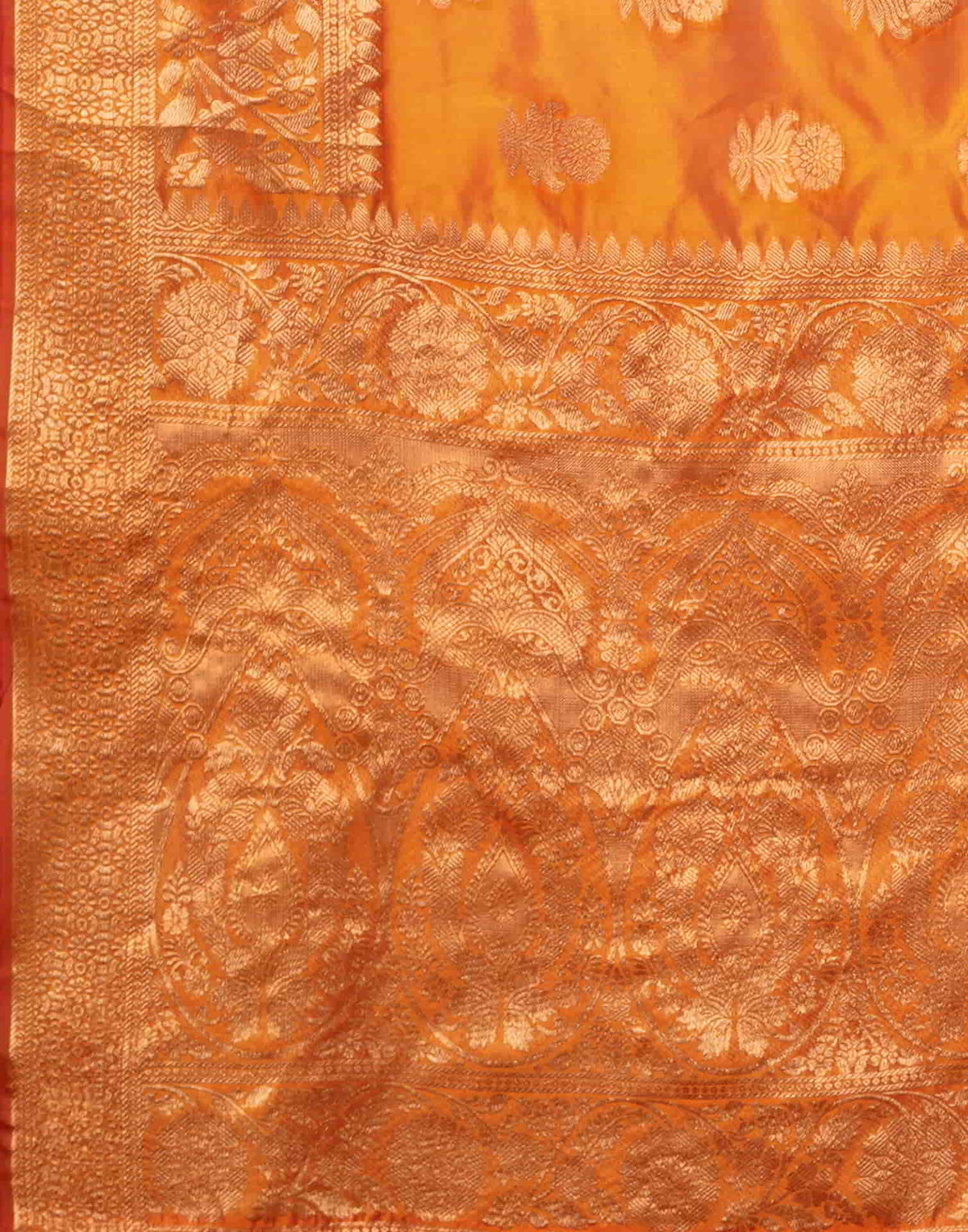 Turmeric Yellow Silk Woven Banarasi Saree