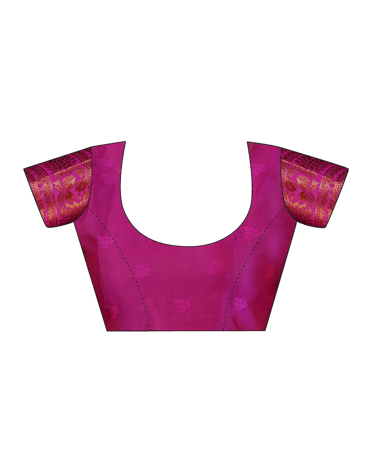 Violet Silk Woven Banarasi Saree