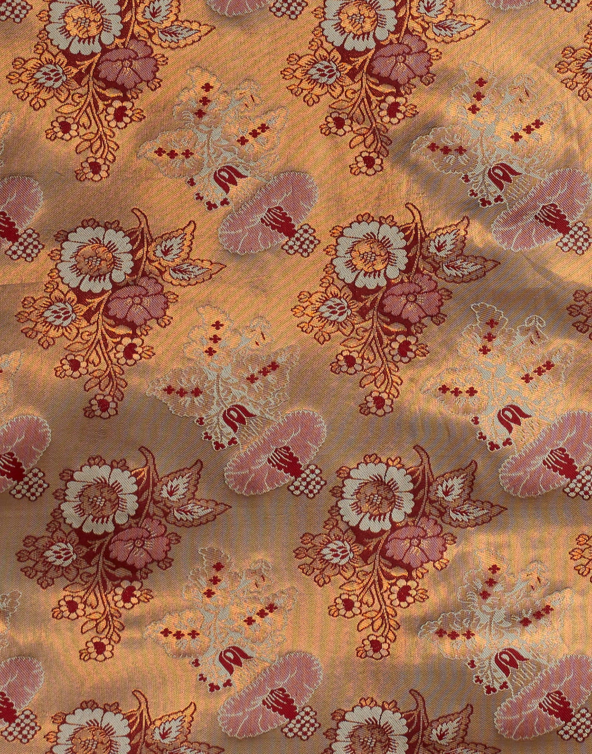Beige Silk Woven Banarasi Saree