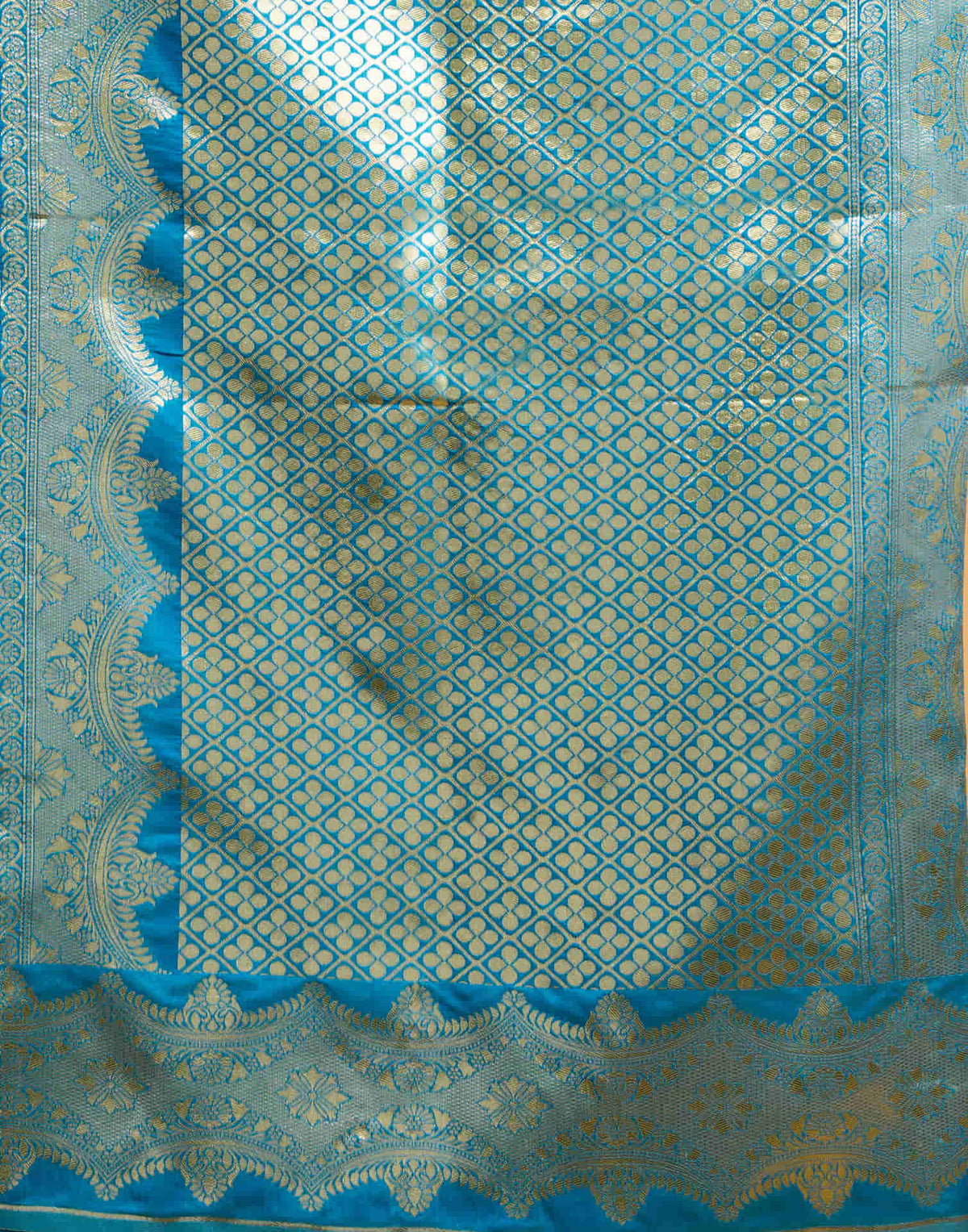 Blue Silk Woven Banarasi Saree