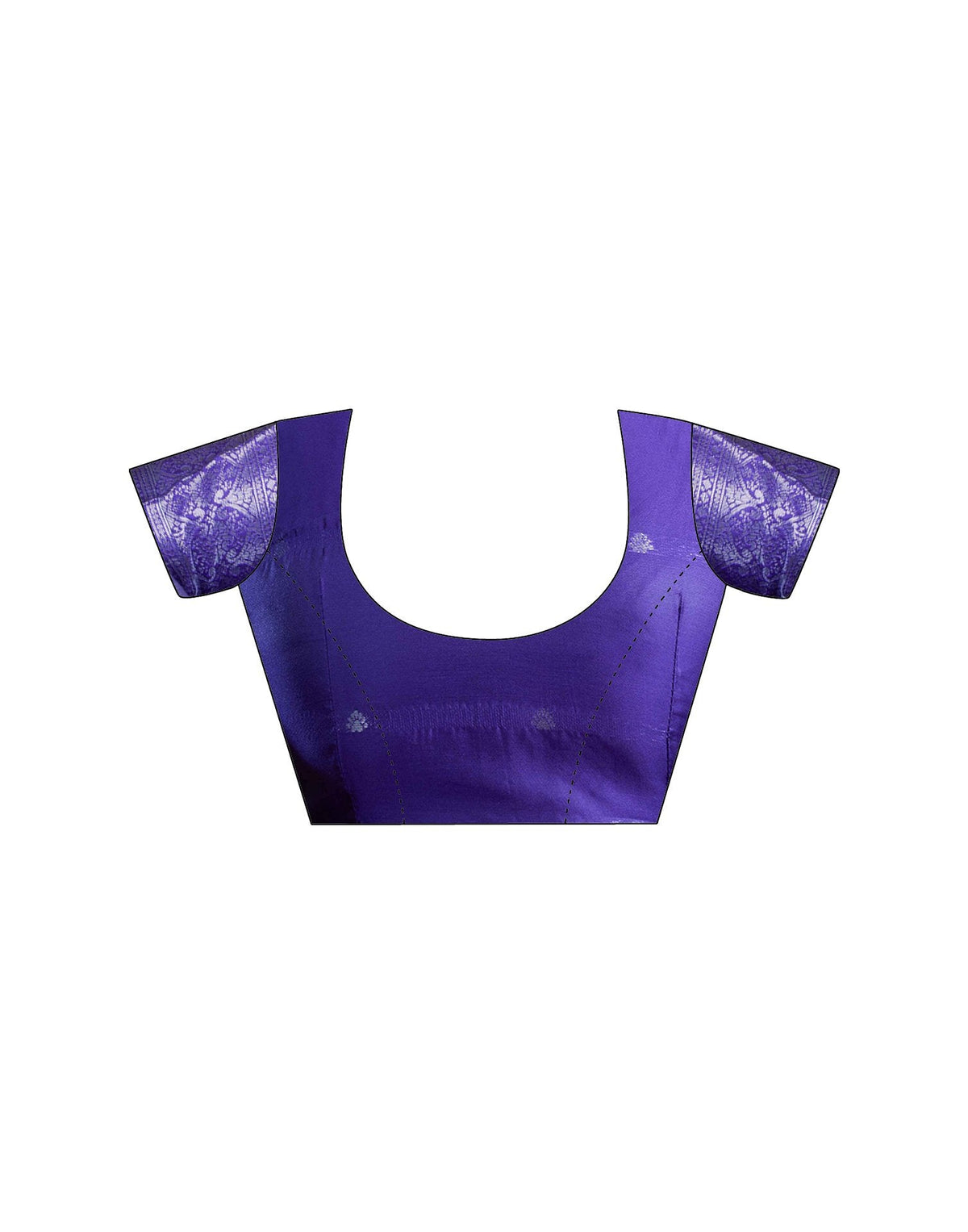 Violet Silk Woven Banarasi Saree