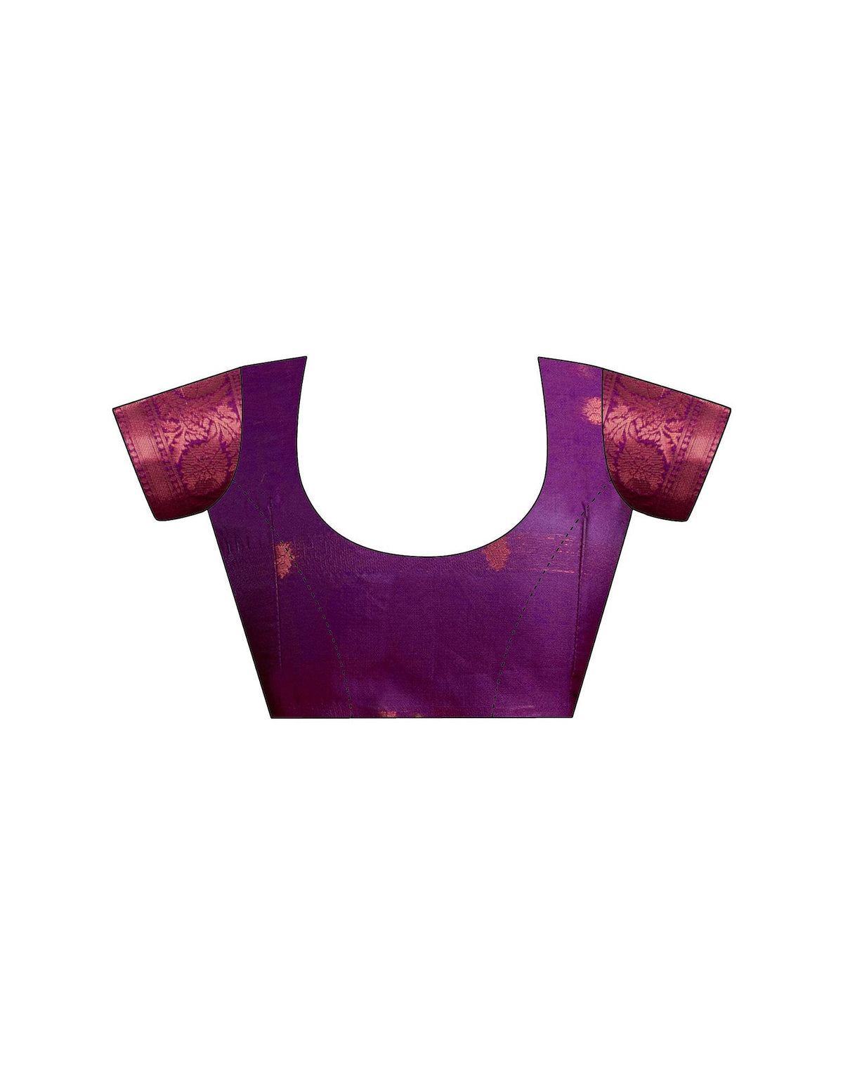 Mauve Silk Woven Banarasi Saree