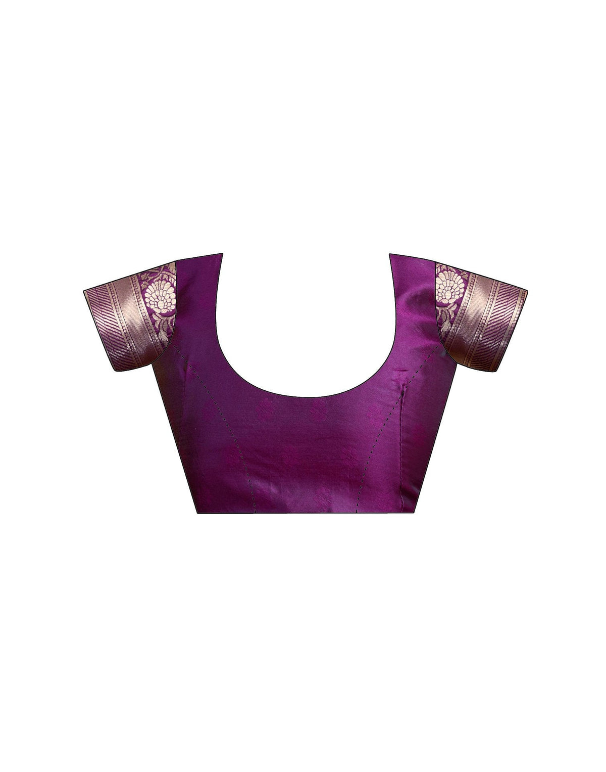 Dark Wine Silk Woven Banarasi Saree