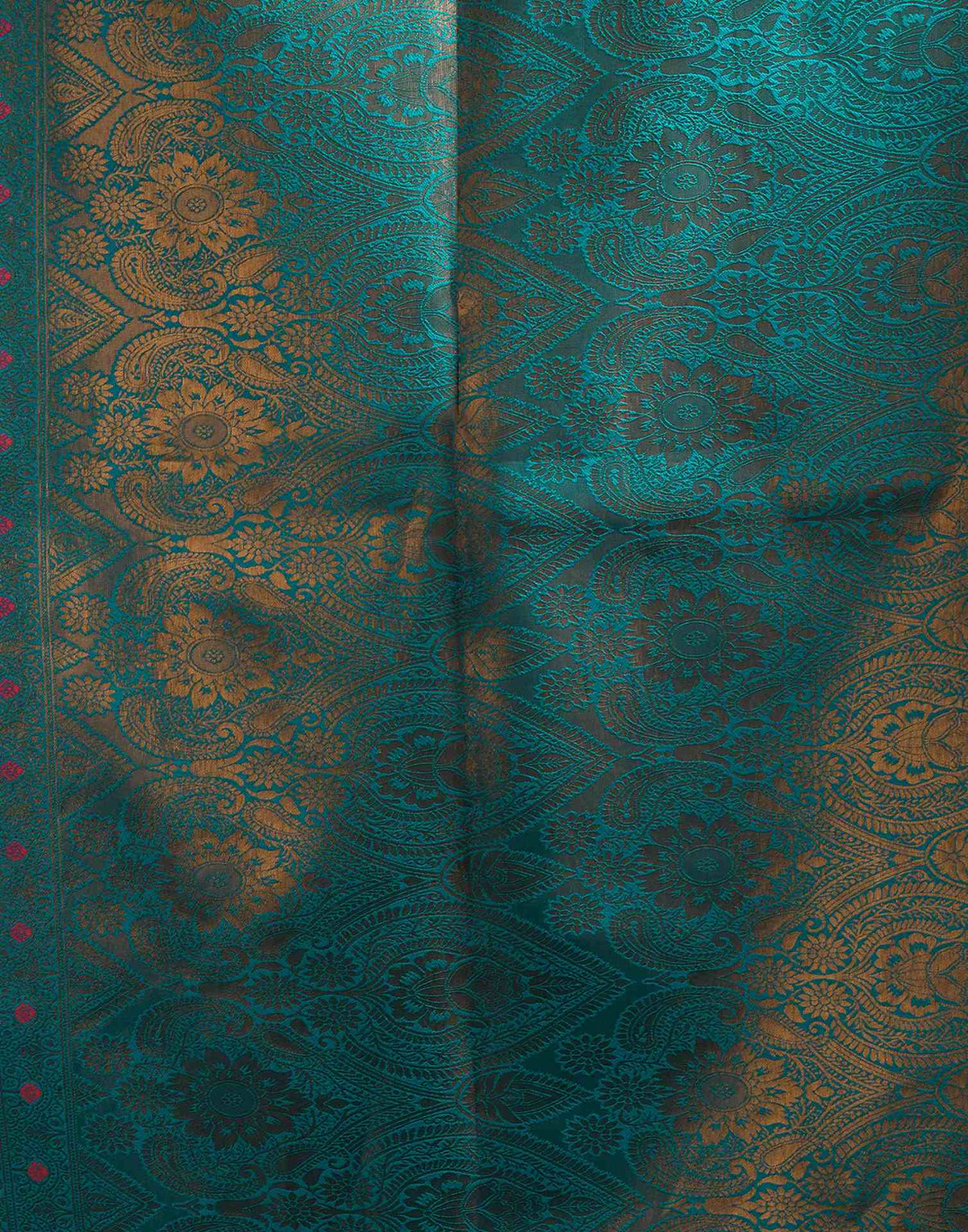Orange Silk Woven Banarasi Saree