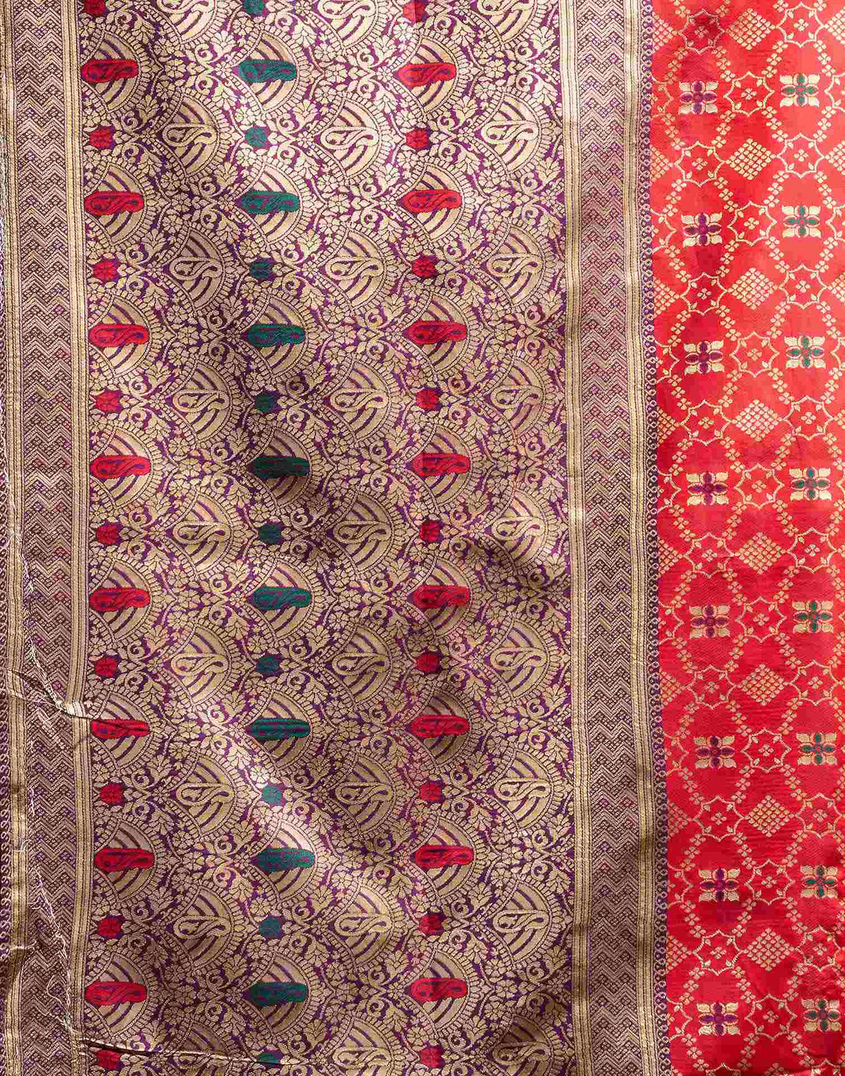 Red Silk Woven Patola Saree