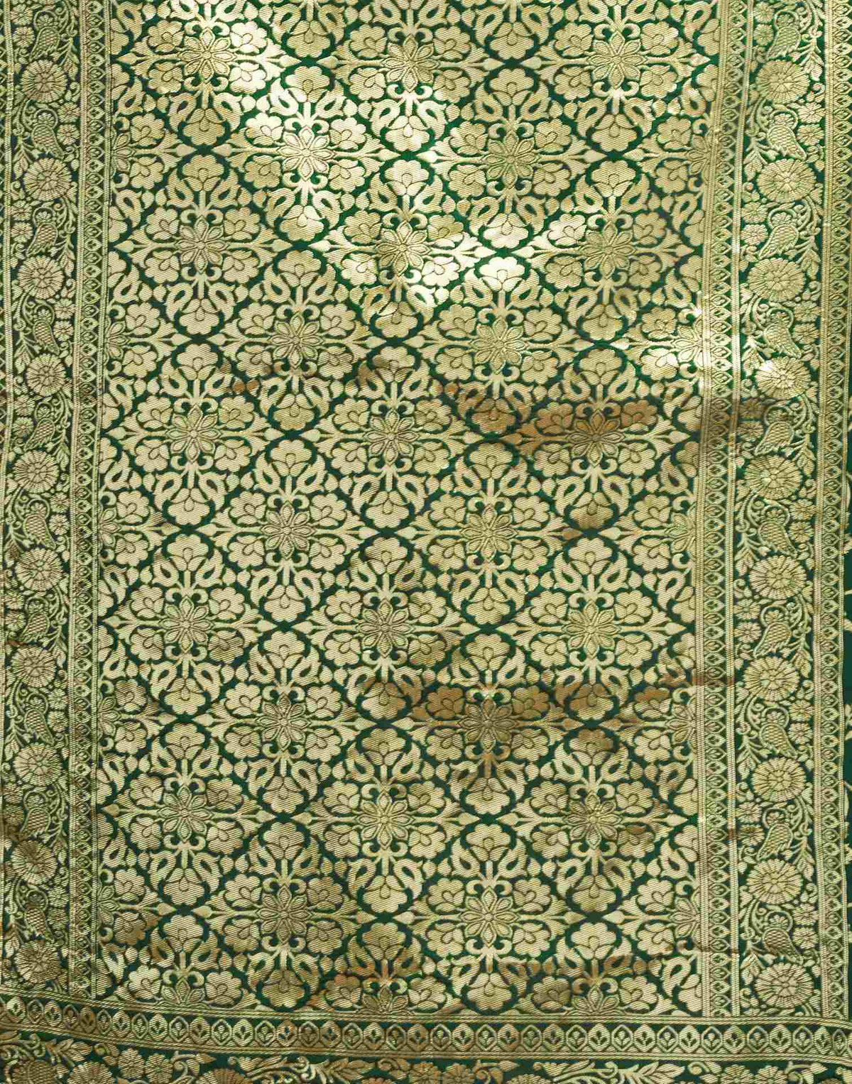 Green Silk Woven Banarasi Saree
