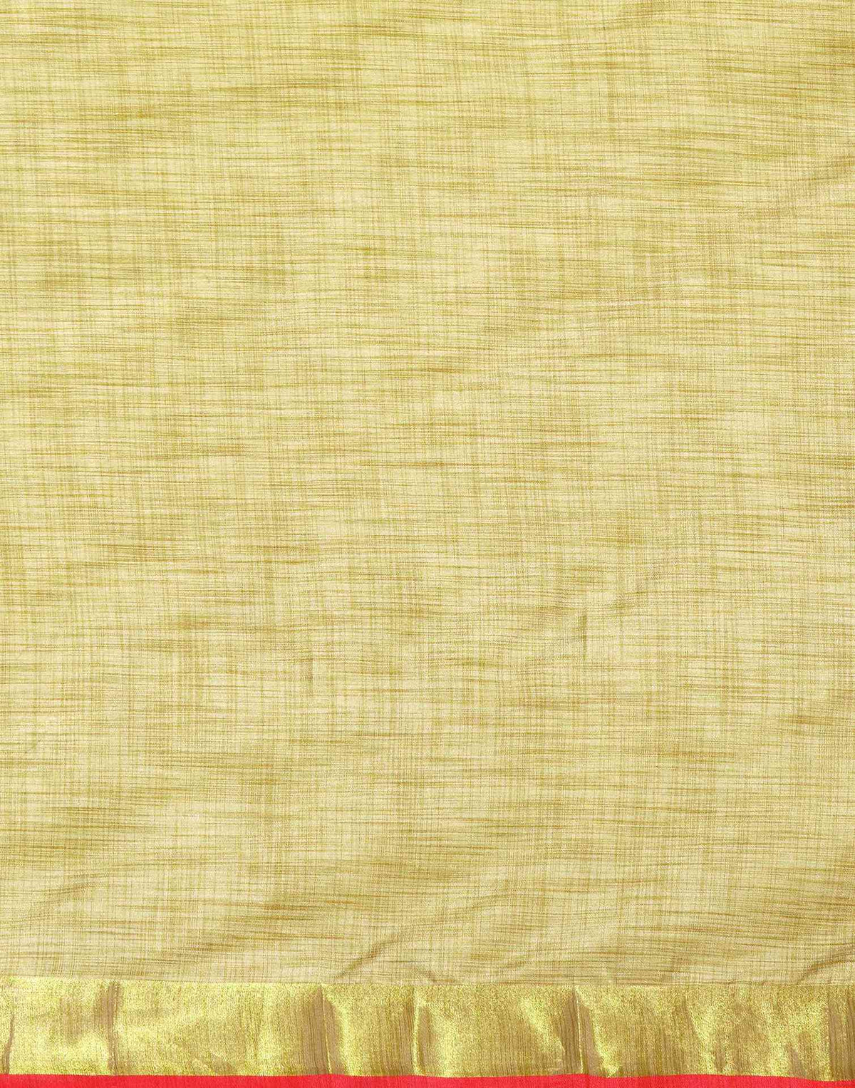 Beige Silk Zari work Plain Saree