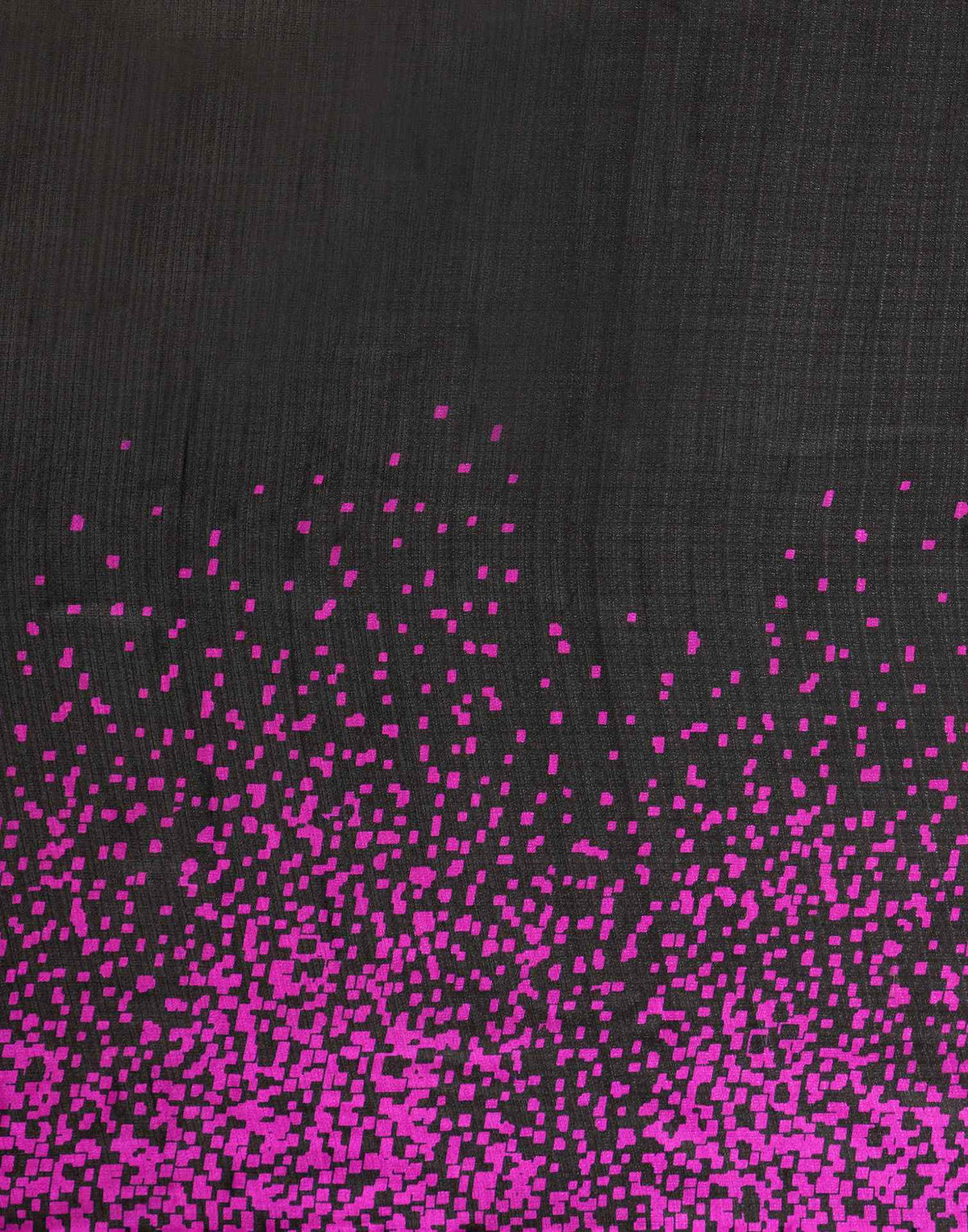Black Cotton Blend Printed Saree