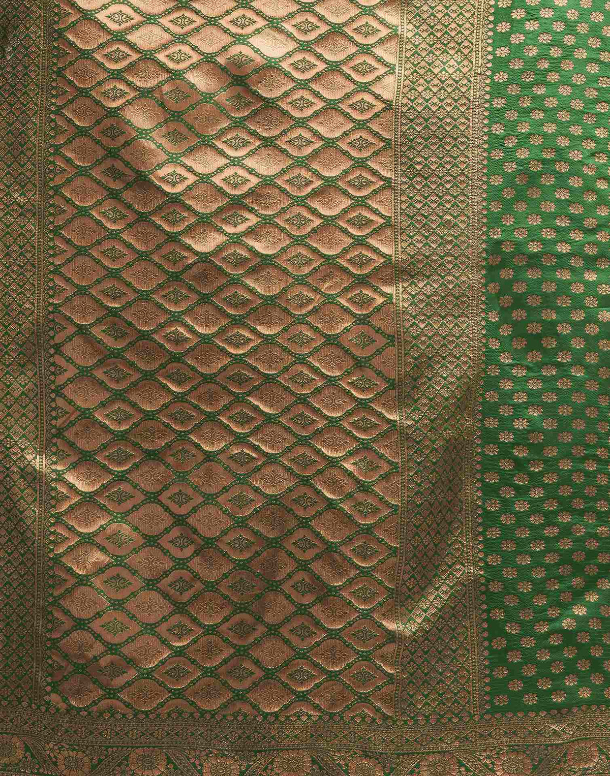 Royal Green Silk Woven Banarasi Saree