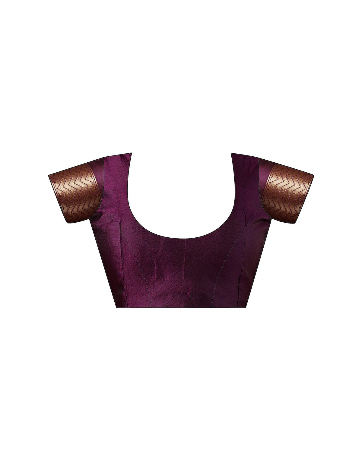 Wine Silk Woven Banarasi Saree