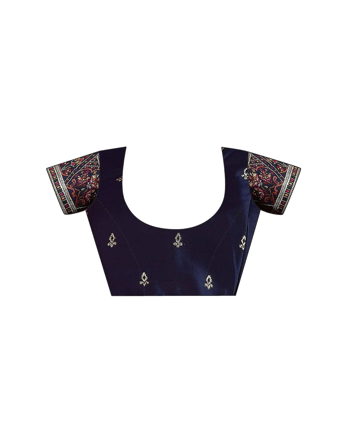 Navy Blue Silk Woven Saree