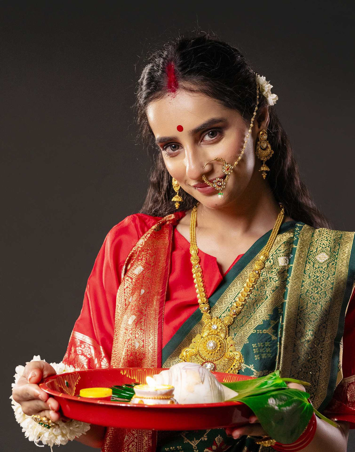 Green Silk Woven Saree