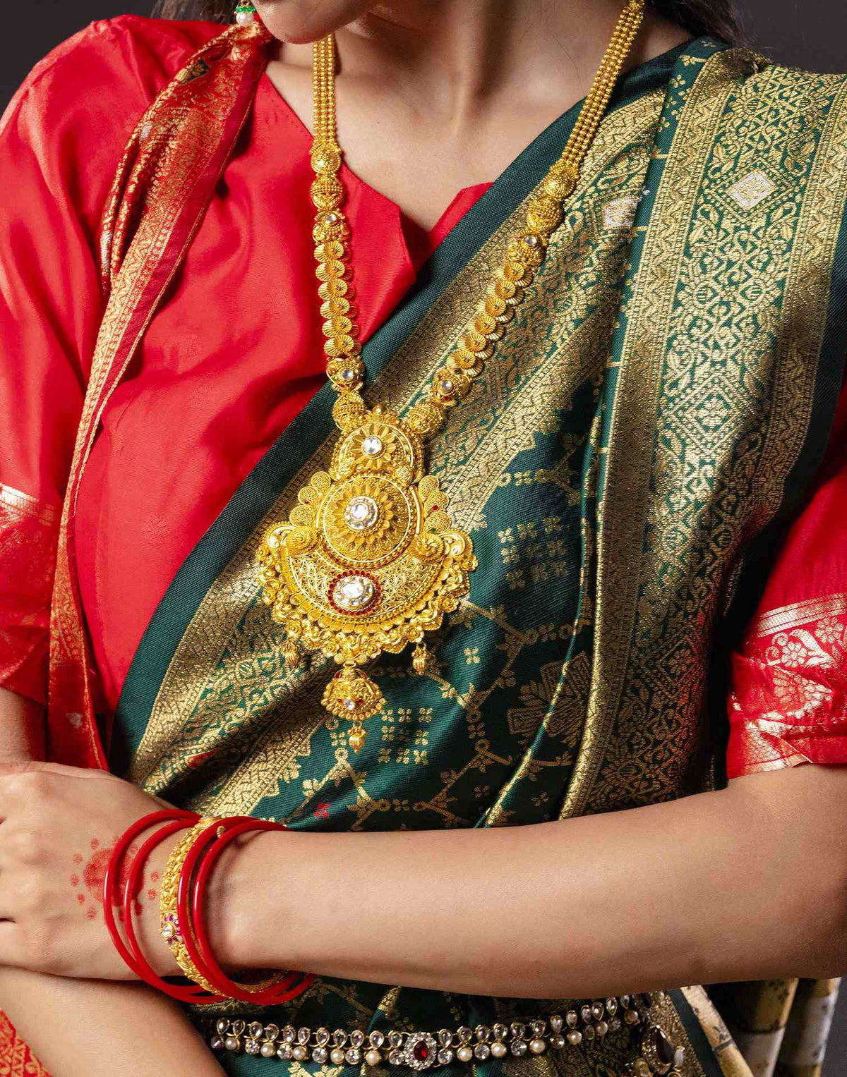 Green Silk Woven Saree