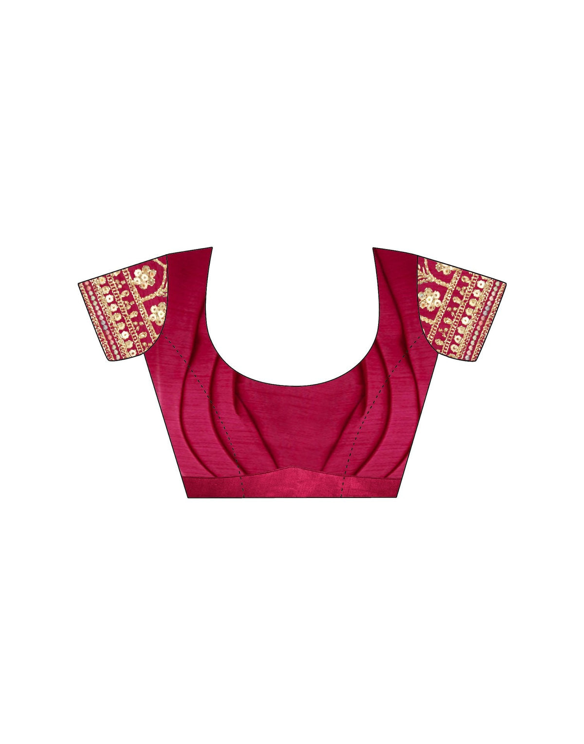 Pink Chinnon Sequence Lace Saree