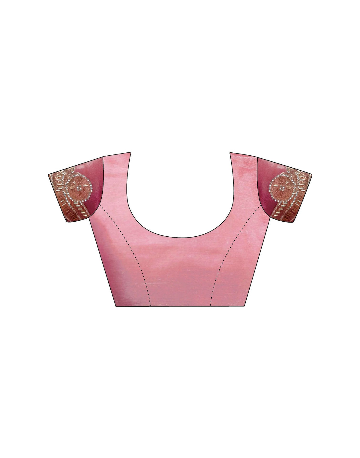 Baby Pink Shimmer Lace Saree