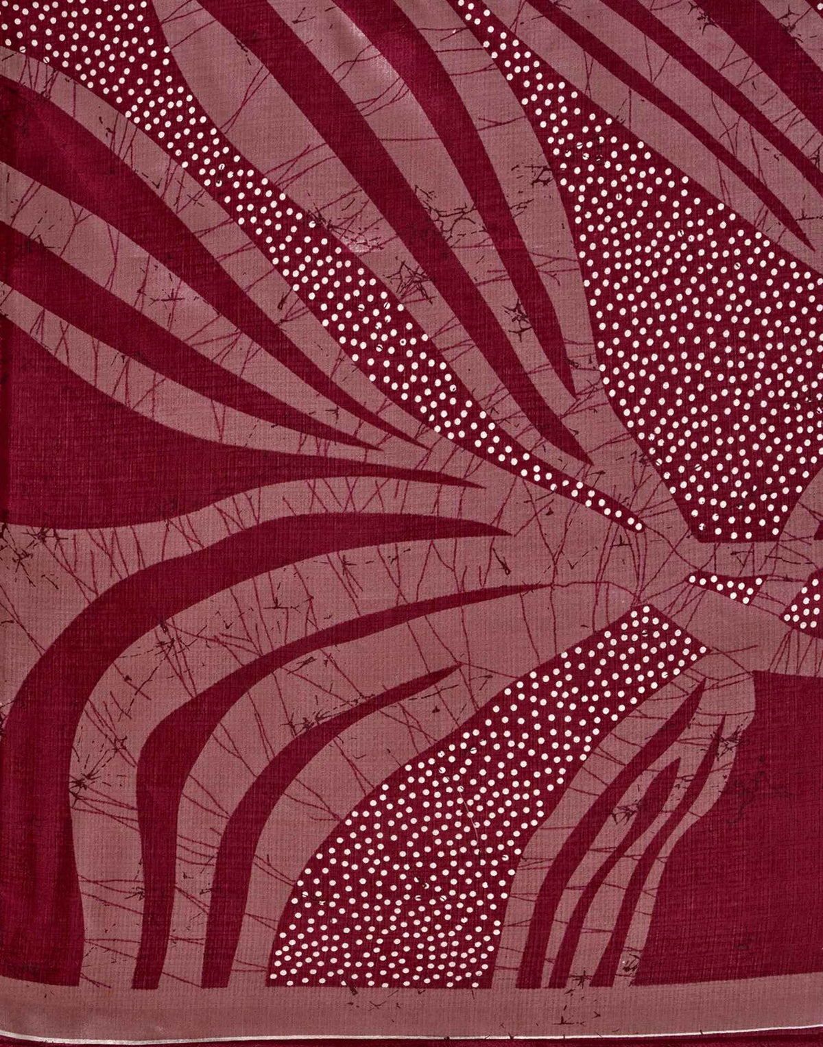 Maroon Khadi Printed Saree
