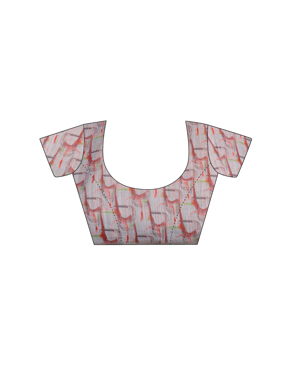 Ready To Wear Grey Linen Woven Border Printed Saree