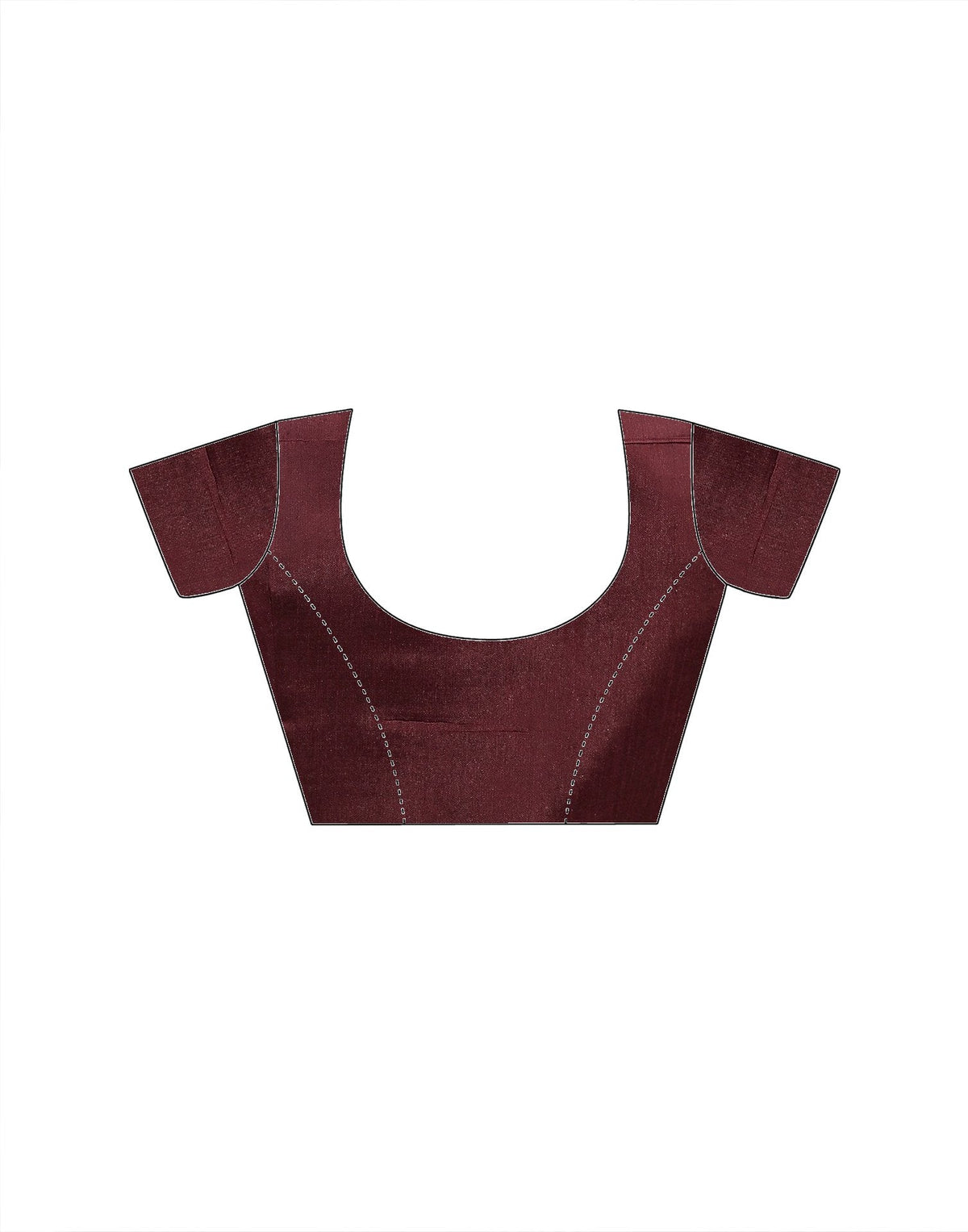 Maroon Chiffon Foil Printed Saree