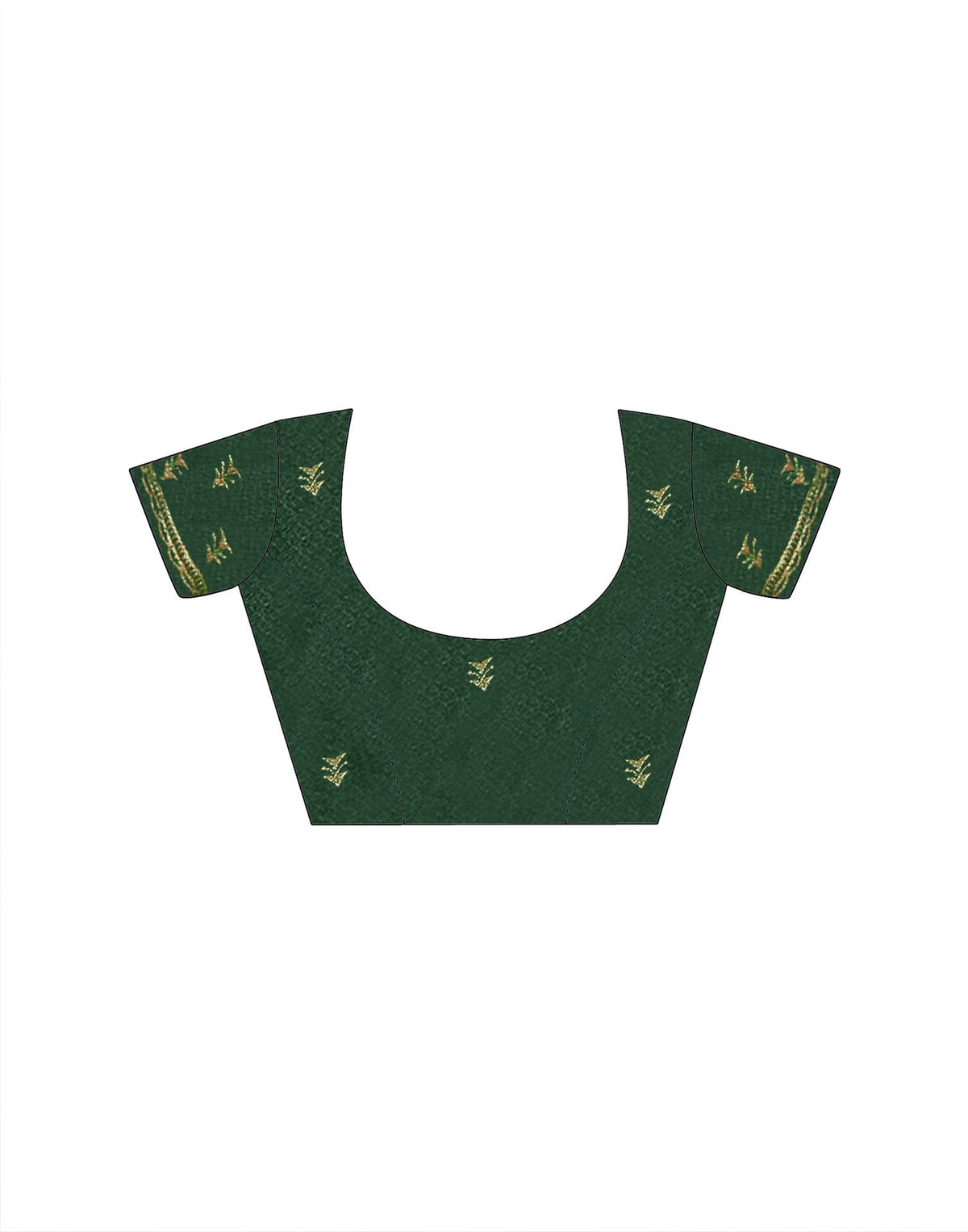 Green Vichitra Silk Stone Work Embroidery Saree