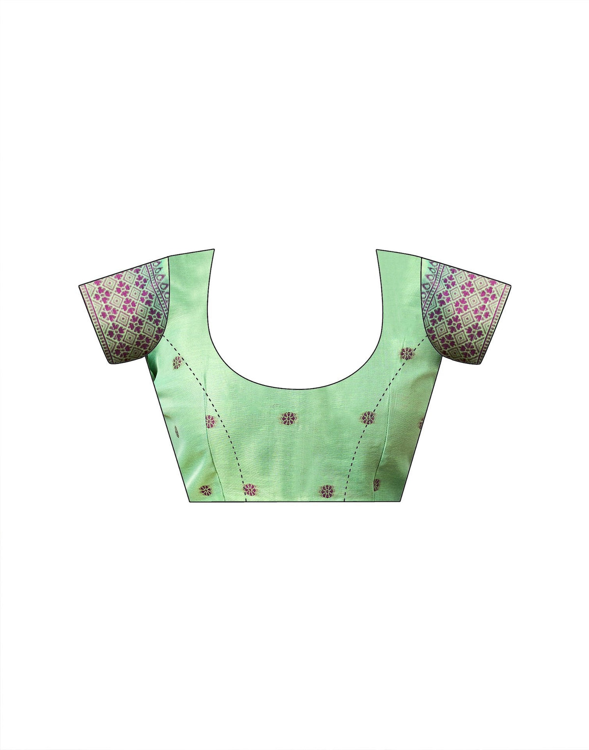 Light Green Chanderi Woven Saree