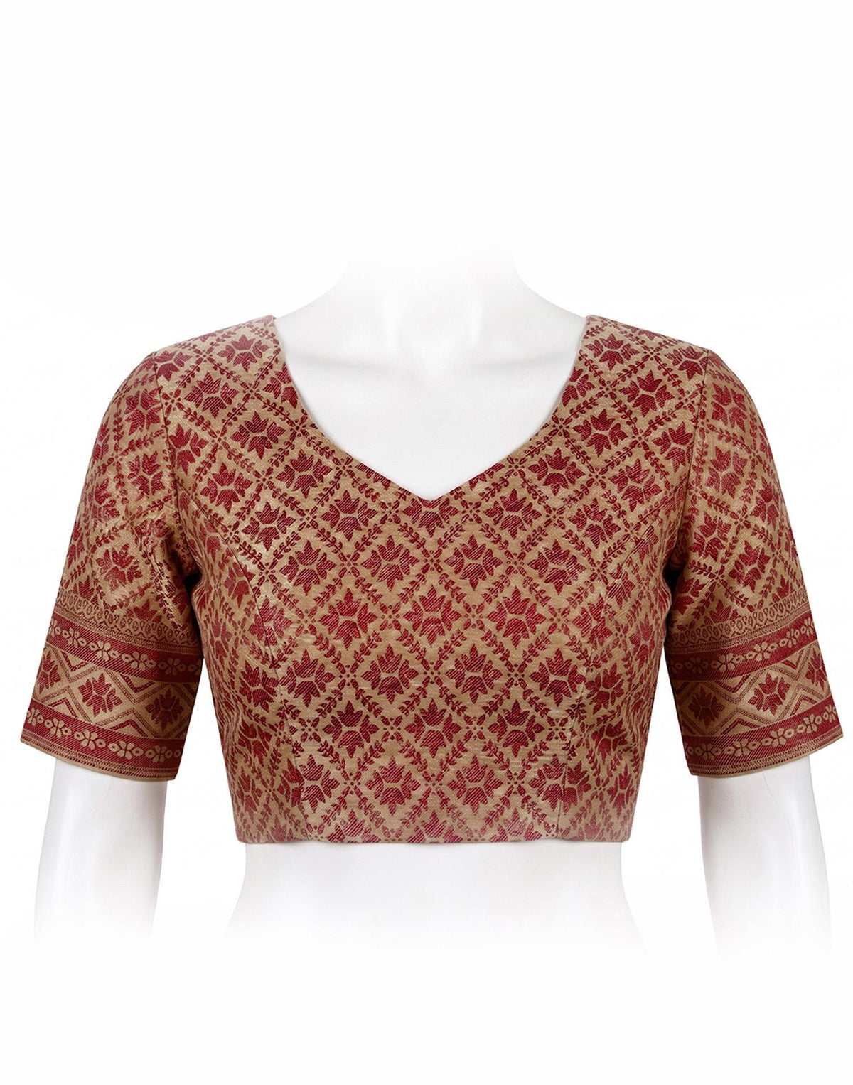 Cream Cotton Silk Woven Saree